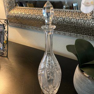 Lead Crystal Mid Century Liquor Decanter